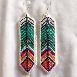 fyeahindigenousfashion:  earrings, Native