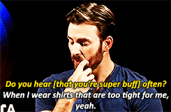 aryahs:  I like you, here’s a gifset: Chris Evans 