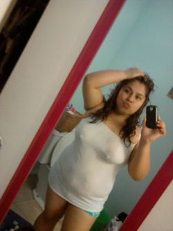 latinashunter:  LatinasHunterThick Latina WIth Huge Dark Nipples.