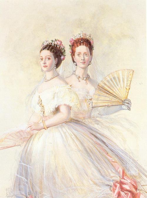 imperial-russia:Princess Alexandra of Wales and Tsesarevna Maria Fyodorovna, nee Princesses of Denma