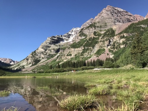 Maroon BellsColorado, June 2018Reported to be North America’s most photographed lake. These be