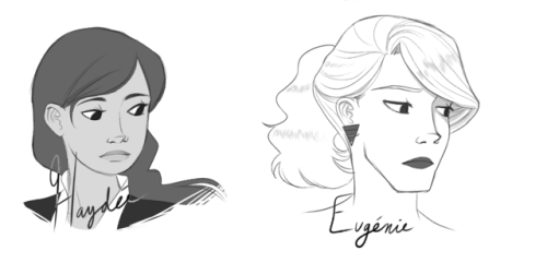 Initial character designs from the Count of Monte Cristo. These are far from final and are subject 