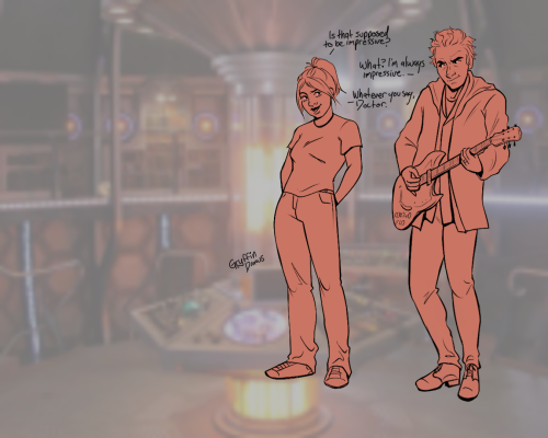 Part Two Of Drawing Rose With All Of The Doctors: 11 And 12!