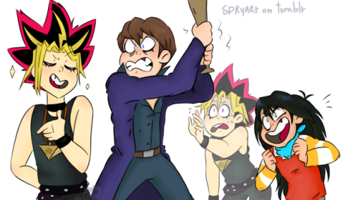 spkyart: Draw the squad: Yu-Gi-Oh! Edition