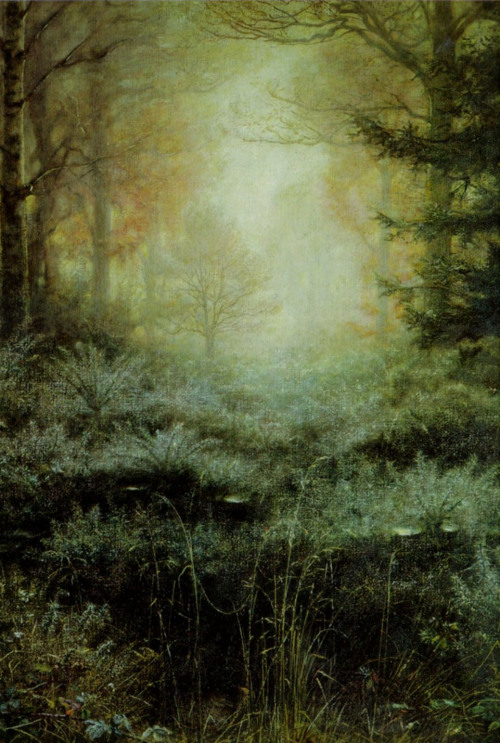 artist-millais:Dew Drenched Furze, 1890, John Everett MillaisMedium: oil,canvas