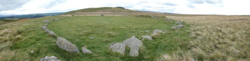 ‘The Cockpit’ Stone Circle, Moor Divock, Cumbria, 27.8.17. This large recumbent stone ci