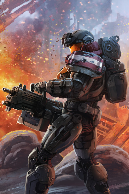 Halo: Reach Jorge  Isaac Hannafordwww.artstation.com/artwork/lx4Z8k 