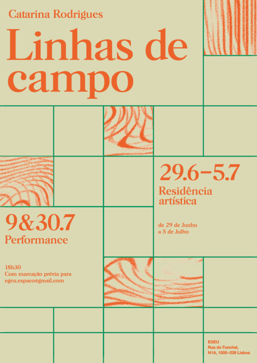 Poster design for Catarina Rodrigues at EgeuIdentity system design by Ran AltamiranoInstagram |