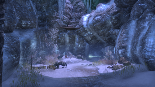 The Chill Hollow in Eastmarch - icy and beautiful.