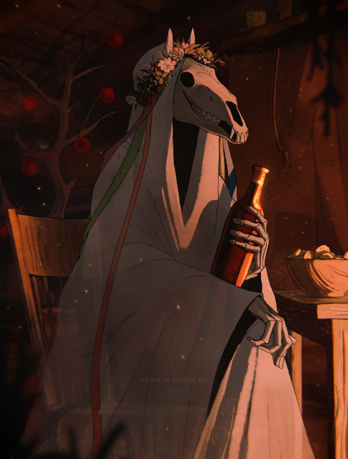 I found out about Mari Lwyd not so long time ago - and I fell in love with the concept. Here are som