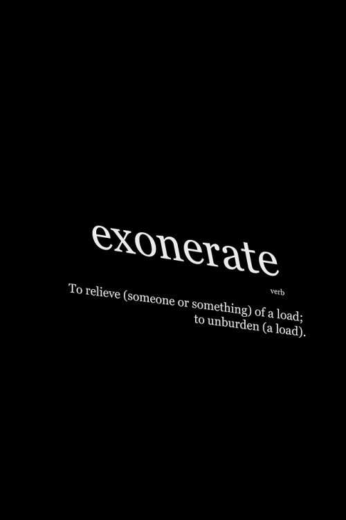 Exonerate  |  @wnq-words