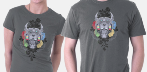 joannaestep:Happy Monday, tumblr!  In honor of Voltron S2, I’ve designed a lion shirt with a mane of