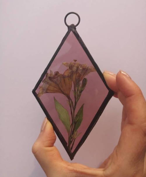 sosuperawesome: Botanical Stained Glass Suncatchers A Divinity Glass on Etsy See our #Etsy or #Stain