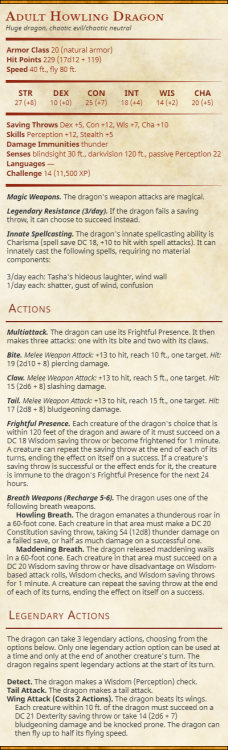 Reintroducing the 3.5 howling dragon to 5th edition. These mad dragons come from Pandemonium and wil