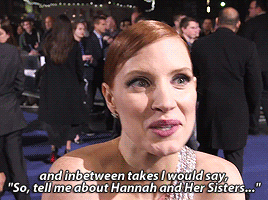 How was it like working alongside Michael Caine?Jessica Chastain interviewed at the Interstellar pre