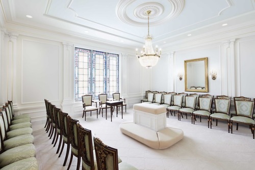 Inside the newly renovated Memphis Tennessee Temple of The Church of Jesus Christ of Latter-day Sain