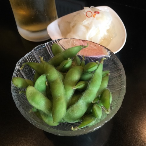 枝豆はじめました。ビールビール！(立呑処たけやま)