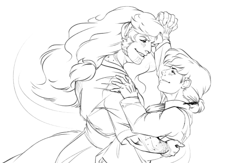I found a file that contains several sketches of Mel an Briar dancing that I have never posted??? So