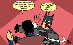 frobman:  Injustice: Gods AmoMY PARENTS ARE DEAD! collection. Thought of a bad joke, and here are the results!