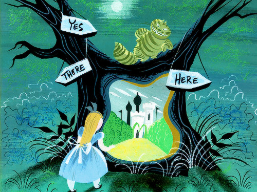 vintagegal:  Concept art by Mary Blair for Disney’s Alice in Wonderland (1951) 