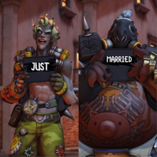 gothglitchbitch:wow i can’t believe junkrat &amp; roadhog r going to honeymoon in venice t