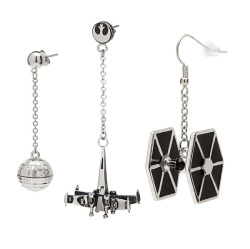 laughingsquid:  Fun ‘Star Wars’-Themed Surgical Steel Dangle Earrings by ThinkGeek