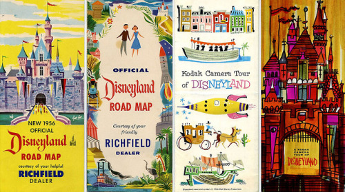 the-disney-elite:Disneyland maps & brochures - circa 1950 - 1960s (Via.)