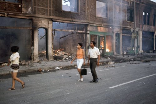 1967 Riots in Detroit The city burned and 43 people lost their lives. View this photo essay here.