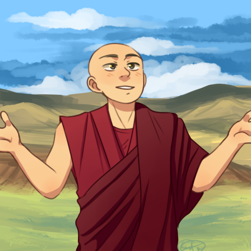alfredtalia:Some Tibet for @aphasiaweek day 2. I’ve never really drawn him in any true capacity but 
