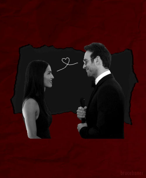 brucebaner:YOU’VE GOT A FRIEND IN ME CHALLENGE: ↪️ @ironspideys‘s otp ☆ matt murdock/elektra natch