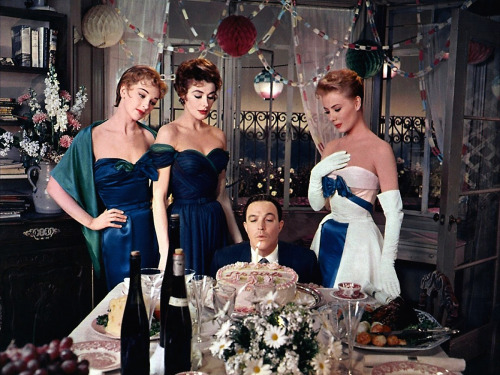 Taina Elg, Kay Kendall, Gene Kelly, Mitzi Gaynor; production still from George Cukor’s Les Girls (19