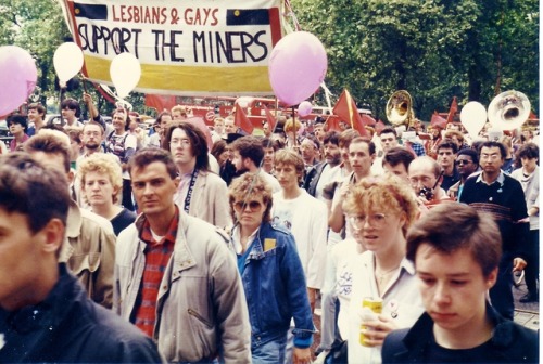 maireddog: On the 29th of June, 1985,  LGSM and Welsh miners striking in the 1984-5 national Miner’s