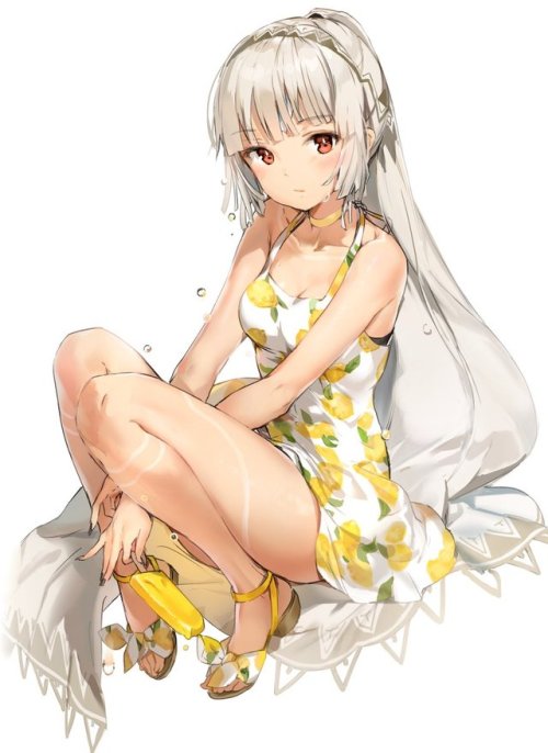hiyaron01: Anmi@コミ1新刊委託中さんのツイート: “レモン柄ワンピースのアルテラさん https://t.co/6OfmbkU0ci”