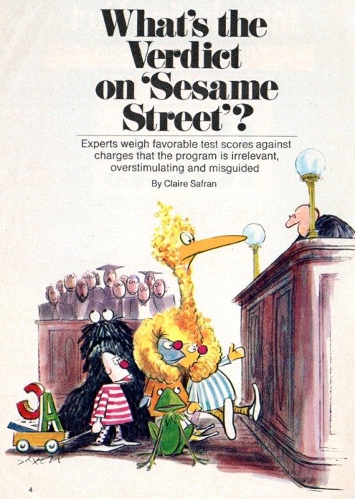 talesfromweirdland:What’s the Verdict on ‘Sesame Street’?It’s hard to believ