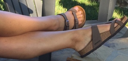 Didn’t think I’d ever find Birks sexy but these sexy feet help pull it off!