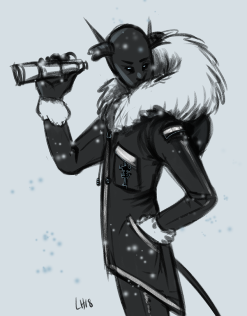 Outfit challenge day 10: Cold weatherOtiel is basically immune to the cold so instead he&rsquo;s day