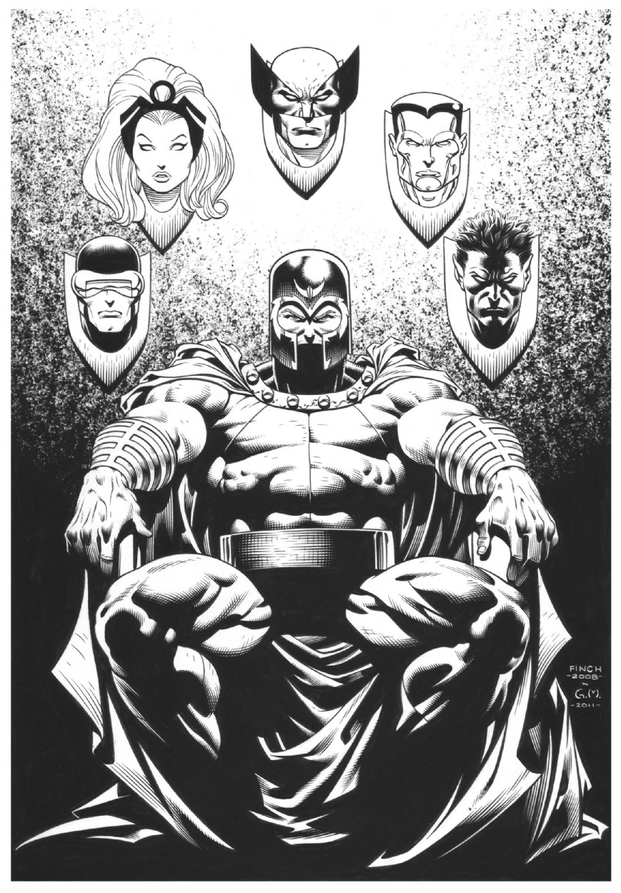 astonishingx:  Magneto’s Monday: Magneto and his trophies by David Finch 