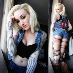 chickcosplay:  Android 18 from Dragon ball Z Cosplay done by MissKittyQuinn https://ift.tt/2lv5cgs