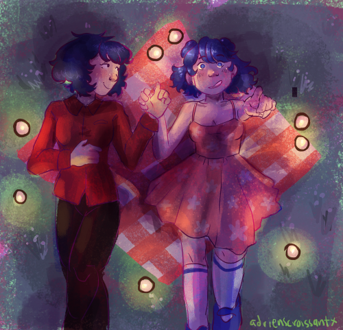 adrienscroissantx:ml rare pair month day 2!!! Stargazing!!! Marigami!!!! Etc!!! @mlrarepairmonth mar