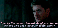 some-people-call-it-tragic:au where dean is bi and loves joking about it… oh wait