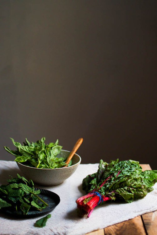 Rainbow Chard Coleslaw with Mixed Herbs http://www.wholeheartedeats.com/2015/06/rainbow-chard-colesl