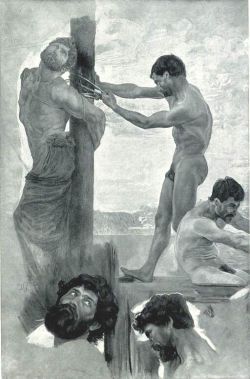 boysnmenart:  Odysseus and the Sirens, study/detail Otto Greiner, German, 1869-1916                         