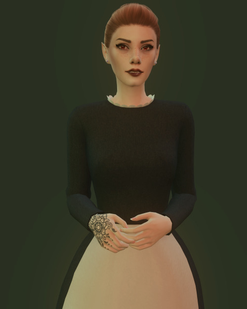 Maid dress - EleanorNew mesh (EA-mesh edit)2 Dresses30 swatchesFemale onlyAdult onlyFor humans, vamp