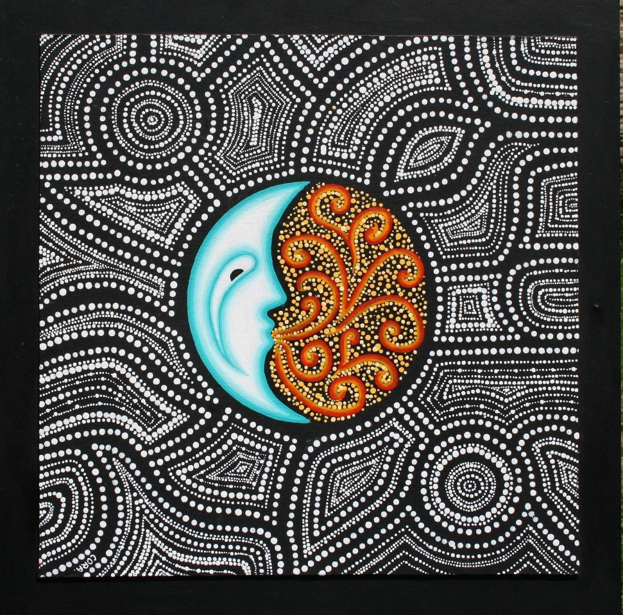 djzentao:  &ldquo; Vision &rdquo; Modern aboriginal art by Cora- Du Chaos