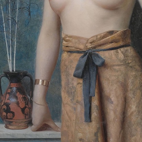 Max Nonnenbruch, Giovane baccante#maxnonnenbruch #baccante #artdetails #bestpainting #detailsofpaint