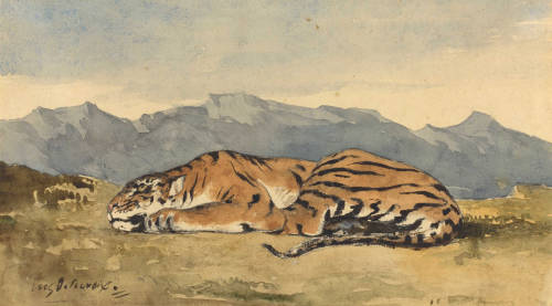 dappledwithshadow:Eugene DelacroixTiger1830