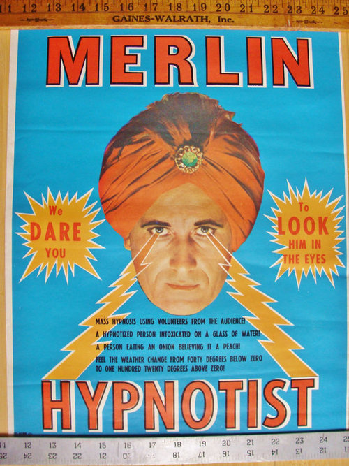 XXX Vintage Hypnotist Poster photo