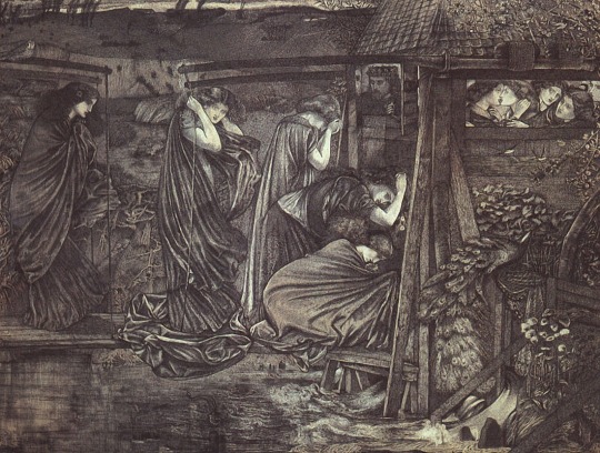 The Wise and Foolish Virgins, 1859, Edward Burne-Jones Medium: pen