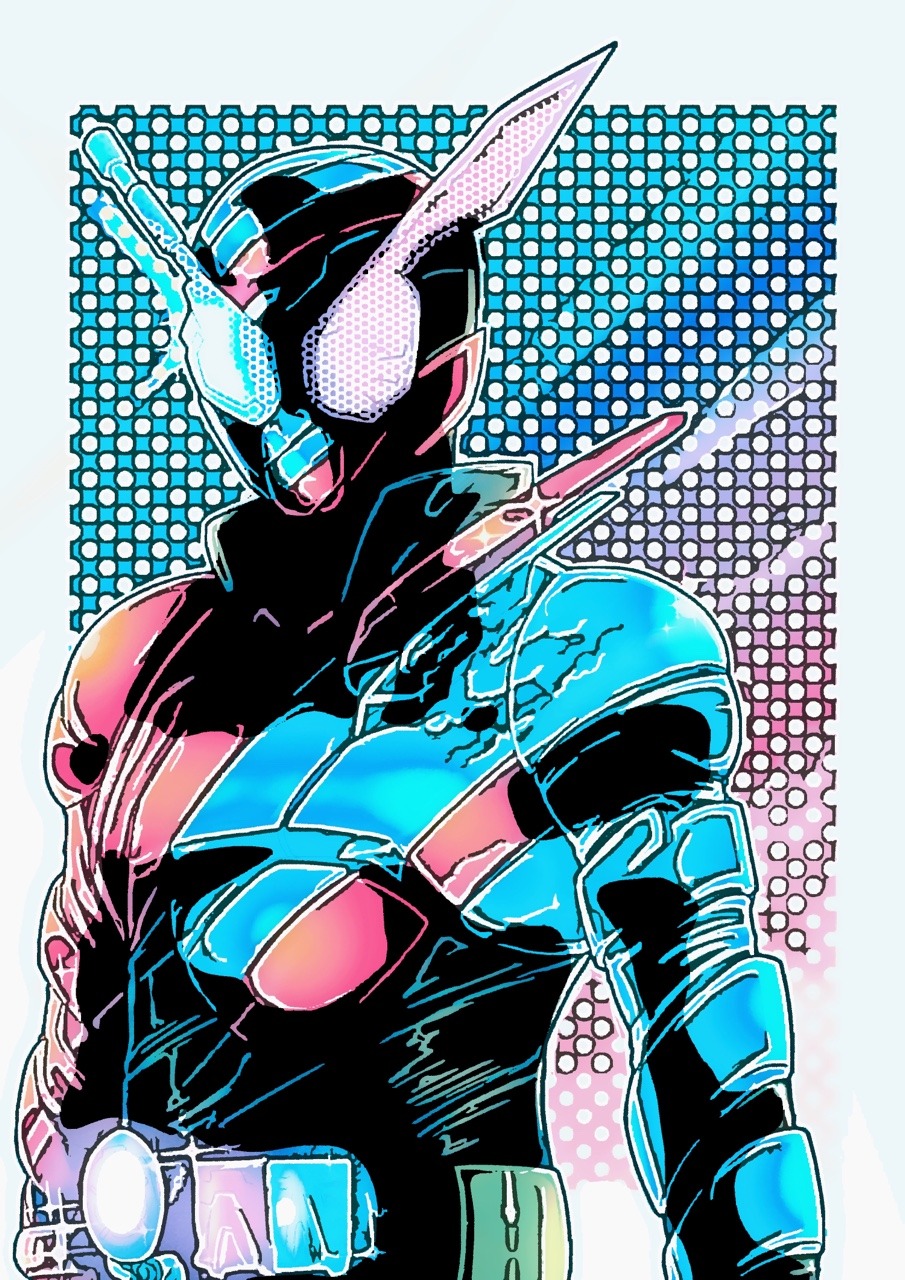 はちま倉庫 仮面ライダービルド 子どもの誕生日に描いたイラストです