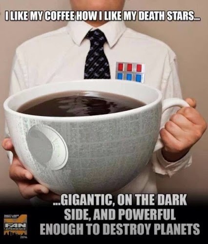 Dark side coffee.